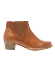 [Wide Steps] Delmar Boots in Mid Brown Leather