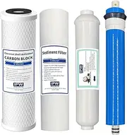 IPW Industries Inc PureT RO450-905EZ Compatible 4 Stage Reverse Osmosis Replacement Filter Bundle (50 GPD, Universal)