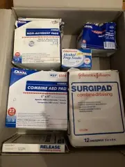 Lot of Surgical Pads , Alcohol Prep Swabs, Gauze Sponges etc