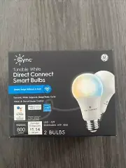 Cync Tunable White Direct Connect Smart Bulbs 2 Pack
