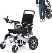 Airline Approved - Electric Wheelchair for Adults Seniors,20 Miles Travel Range Intelligent Power Wheelchairs,Lightweight Foldable All Terrain Motorized Wheelchair,Compact Travel Electric Wheelchair