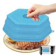 Microwave Food Cover Vented Silicone Dish Plate Lid Collapsible Microwave ค