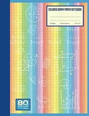 Colored Graph Paper Notebook |Quad ruled 4x4: ADHD Math Workbook for Middle and High School |80 Tinted Pages, 8.5 x 11 Inches.