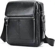 [SLEDEZ] Mens Outdoor Crossbody Bags Men's Shoulder Bag Leather Casual Multifunctional Crossbody Bag