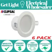 6 PACK Clipsal TPDL1C3 Downlight Kit LED 7W TriColour