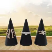 5Pcs Cone Shape Rings Display Stands Finger Trinket Stand Rings Stack Showcase