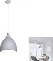 Nordic Style Pendants Light Modern Decorative Lighting Fixture Chandelier Restaurant Iron Hanging Lighting E27 Ceiling Hang Lamp Chandelier Lampshade for Kitchen Dining Room Living Room (grey)