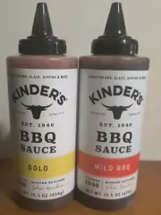 Kinders 15oz BBQ Sauce Bundle:(1) Mild BBQ (1) Gold