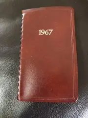 Vintage Eaton’s Genuine Leather 1967 Pocket Diary Planner