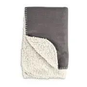 All Day Sherpa Cat Throw Grey 61x61cm