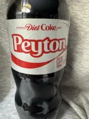 Share a Coke with Peyton 2025 Personalized Gift Coca~Cola Bottle 20oz Diet