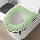 Thicker Plush Toilet Seat Cover Handle Closestool Mat Household