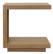 CT Oscar Solid Timber C-Style Lamp Table