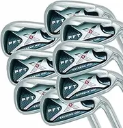 [PFT X9] High Moi Extreme 9 Iron Set Golf Clubs Custom Made Right Hand Regular R Flex Steel Shafts Complete Mens Irons Ultra Forgiving OS Oversized Wide Sole Ibrid Club