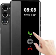 for Samsung Galaxy S23 Ultra Case Flip Leather Clear S-View, Touchable Window, for Samsung S23 Ultra Phone Case Smart Window Hard Flip Shockproof Protective Cover Galaxy 5G S23 Ultra Case Clear View