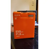 在飛比找蝦皮購物優惠-【二手】Sony SEL50F18F - E50mm F1.