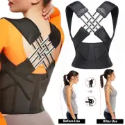 3XL Brace Belt Low Back Support Women Men Shoulder Adjustable Posture Corrector