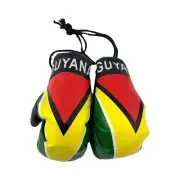 Mini Boxing Gloves Olympics Soccer Car Mirror Hanging Décor Guyana