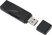 Memory Card Reader, 3 Connectors Practical 3 in 1 USB Storage Card Reader USB C USB2.0 Micro Interface for Laptop, Denash7ixb1pogk2