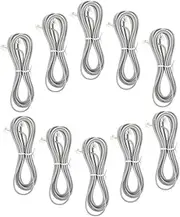 OKUMEYR 10pcs PC Phone Cord Extension Cable Wire Pure Copper Core for Reliable Connection for Office Hotel Fax Machines and Telephone Accessories