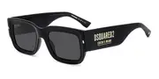 Dsquared2 D2 0089/S 2M2/IR Men's Sunglasses Black Size 52