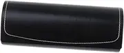 [LIFKOME] Hard Shell Eyeglass Case Straps Pu Leather Vintage Pattern Protective Glasses Case Handmade Holds Small/medium Frames