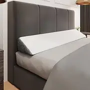 Kolbs Bed Wedge Headboard Pillow | Flippable 2 Sided, Instantly Change Your Decor | Mattress Gap Filler Queen