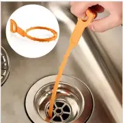 5 pcs Drain Hair Cather 20 Inch Drain Snake Shower Drain Hair Trap Clog Remover