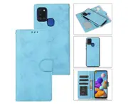 Detachable Wallet Phone Case for Easy Portability (Blue), Flip Case for Samsung Galaxy A21S