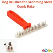 1Pcs Dog Brushes for Grooming Large Dogs Long Hair Steel Comb Rake Pet