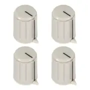 4pcs, 4mm Potentiometer Control Knobs For Electric Guitar Volume Tone Knobs Gray