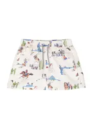 Boardies Kids Wild West Printed Shell Swim Shorts (1-9 Years) - Cream - 1-2Y (1 Year) 1-2Y (1 year)