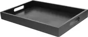 TOPPERFUN Solid Wood Rectangle Serving Tray Food Platter for Cafe Restaurant Home Use Elegant and Design for Snacks Tea and Appetizers