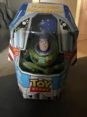 Vintage Buzz Lightyear in Rocket Box 1st Generation Toy Story Doll Mattel