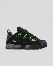 [Osiris] Osiris Men's D3 E Shoes in Black/Charcoal/Green Size 11 11 Black/Charcoal/Green