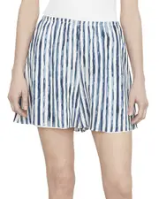 Vince Painterly Stripe Pull-On Short