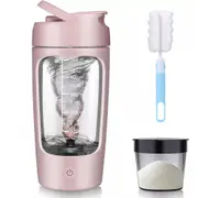 650ml Electric Shaker USB Rechargeable Efficient Fully Automatic Mixing Cup Pink