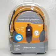 Plantronics Audio 648 Black Neckband Headsets Skype Certified, Windows Live NEW