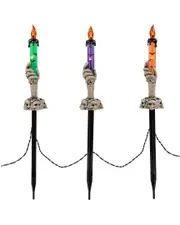 Northlight LED Lighted Skeleton Candle Halloween Decorations