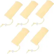 FOMIYES Multi-function Soap Bag Set 5pcs Exfoliating Bath Pouches Soap Foaming Net Bags Convenient for Travel Home