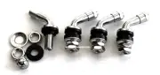 (4) 60 DEGREE CHROME METAL BOLT IN VALVE STEMS .453" BORE ENKEI LOW PROFILE 511