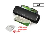 Lenoxx Hot Paper Laminator 300W for 80-100 Microns with 100 A4 Laminating Pouch