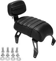 Rear Passenger Seat with Backrest Kits Replacement for Indian Scout Bobber 2018‑2023 (black)