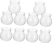 Kisangel 10pcs Micro Landscape Bottle Micro Landscape Planter Succulent Planter Landscape Container Propagation Jar Ball Bud Vases Terrarium Container Forcing Vase Plastic