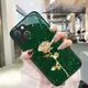 金箔玫瑰蘋果13手機殻iPhone13ProMax原創11彩繪XS新款8P潮i13Pro 12 11防摔保護殻