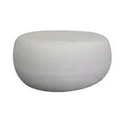 Modern Furniture ROCCO Indoor & Outdoor Pebble Coffee Table - White Concrete