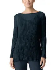 Eileen Fisher Bateau Neck Tunic Sweater