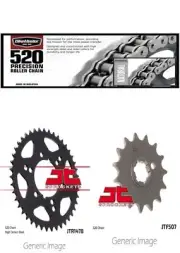 520 Precision Chain,Front & Rear Sprocket Kit KAWASAKI KXT250A Tecate 1984-1985