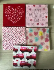 60 Valentine Decoupage Art Craft Napkins Valentine napkins cocktail napkins