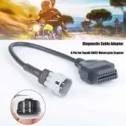 1Pc OBD2 6 Pin Diagnostic Plug Adapter For SUZUKI Motorcycle Scooter ATV Cable
